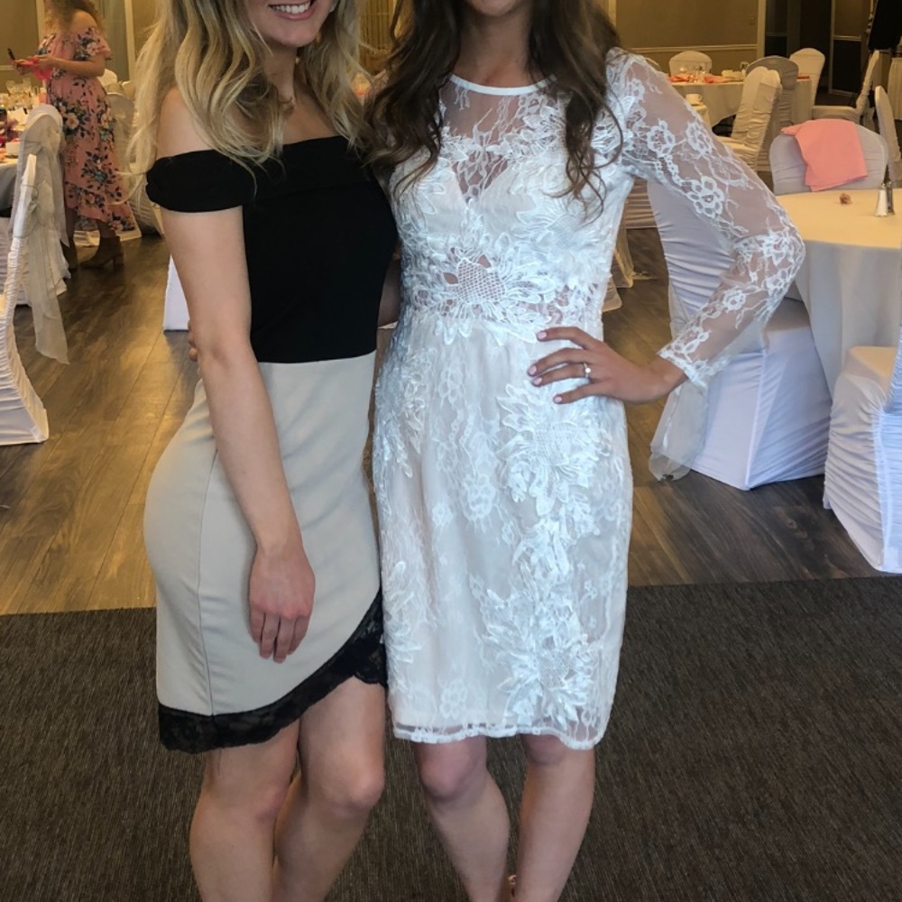 White lace dress